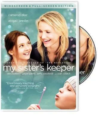 My Sister's Keeper By Cameron Diaz Abigail Breslin Alec Baldwin Jason Patric • $4.95