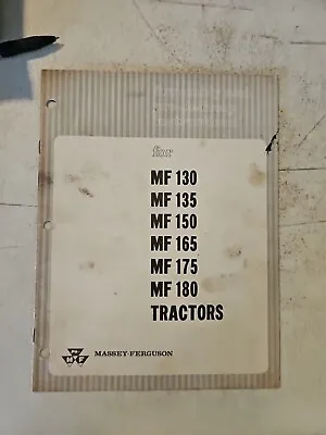  1967 Massey Ferguson 130 135 150 165 175 180 Tractor Predelivery Instructions  • $12.30