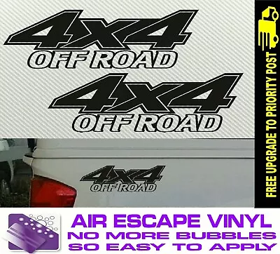 4x4 OFF ROAD 4WD Decals Car Stickers PAIR 200mm • $7.99