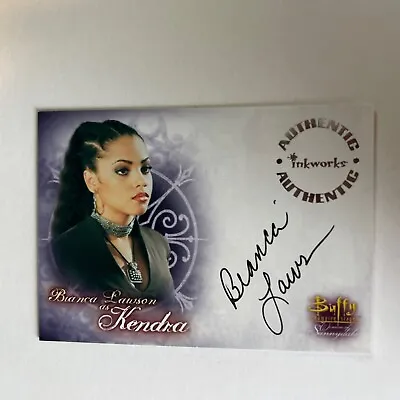 2004 Inkworks Buffy The Vampire Slayer Bianca Lawson As Kendra A-7 Autograph • $25