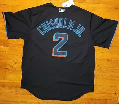 *WOW* NIKE Miami MARLINS CHISHOLM JR Jersey Mens XL Florida Baseball Shirt • $109.25