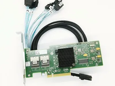 LSI SAS 9210-8i 8-port 6Gb/s PCIe HBA RAID SATA Controller Card 2* SFF SATA • £24.95