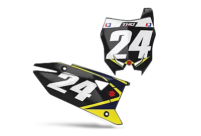 New Dirtx Ind. Retro 1998 98 Number Plate Graphics Kit Rm Rmz 65 85 125 250 450 • $79.95