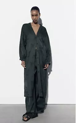 Zara Embroidered Satin Kimono Size Xs-s 2731/288 Bnwt • $74.71