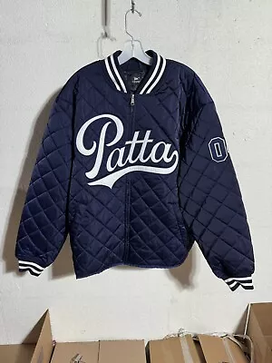 PATTA Diamond Quilted Sports Jacket Size XL Evening Blue NWT • $150