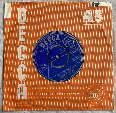 Craig Douglas  - From Russia With Love - Vinyl 7” Demo - Decca 1963 EX • £9.99