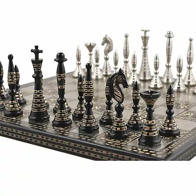 Brass Chess Set Board Game With Pieces Antique Decorative Collectibles Vintage  • $249