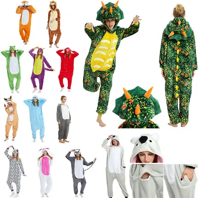 Unisex Adult Kigurumi Animal Character Costume 1Onesie1 Pyjamas Onepiece Cosplay • £17.95