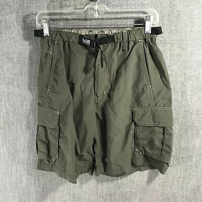 $12.99 • Buy REI Cargo Shorts Men's S Green Elastic Waist Belted