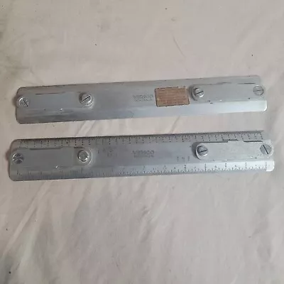 Vintage Vemco Drafting Machine Scale Aluminum Ruler - 9S12 And 1 Blank • $59.99