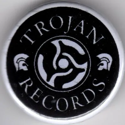 TROJAN RECORDS Pin Button Badge 25mm - SKINHEAD VESPA LAMBRETTA SCOOTER WAILLERS • £1.40