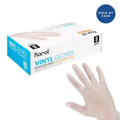 Karat Vinyl Powder-Free Gloves (Clear) - Small - 1000 Ct FP-GV1006 • $36