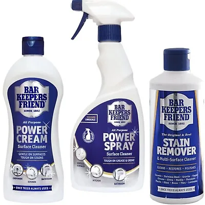 £8.95 • Buy Bar Keepers Friend Mixed Pack Bundle, Power Cream & Powder And Spray
