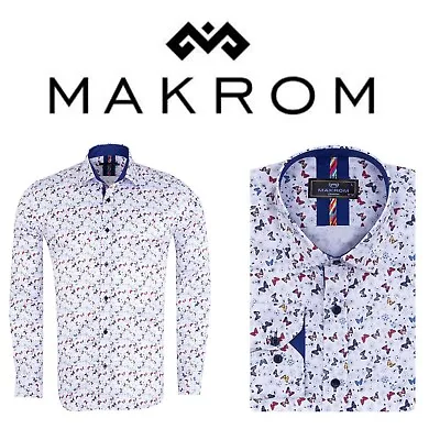 Makrom Colourful Butterfly Men's Shirt • £39.99