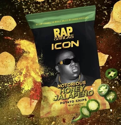 Rap Snacks Snoop Dogg O.G. Bar-B-Que Cheddar Chips 2.5oz **FREE SHIPPING** • $8.42