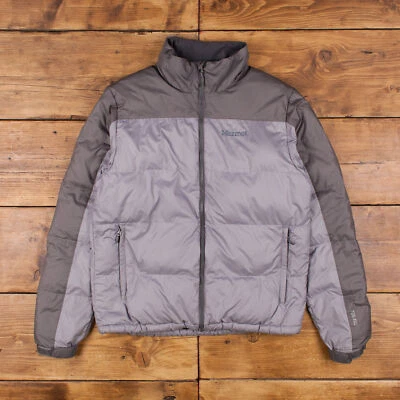£49.99 • Buy Vintage Marmot Puffer Jacket M Gorpcore Full Zip Insulated Grey Outdoor Hiking