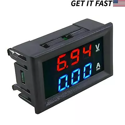 DC 100V 10A LED Digital Display Voltmeter Ammeter Volt Amp Current Voltage Meter • $5.89