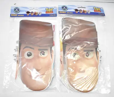 Lot Of 2 Sets Toy Story Paper Masks Birthday Party Supplies 16 Total Disney • $13.99