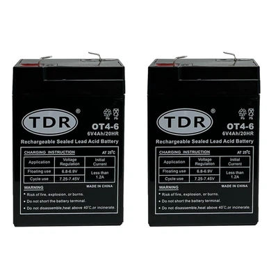 2x 6V 4AH UPS SLA Battery 6 Volt High Rate FOR Toy Electric Bike ALARM/STORAGE • $43.16