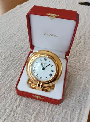 Beautiful Cartier Jp Morgan New Old Stock French Quartz Alarm Watch In Box • $999