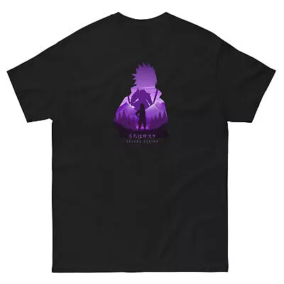 Naruto Anime Fanbase Sasuke Uchiha T-shirt | Sasuke Back-Print T-shirt | Unisex • $24