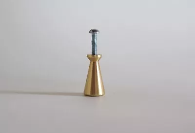 McCobb Brass Cone Replacement Hardware | Mid Century Pull Knob • $16.50