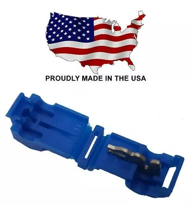 MVP 100 Blue Tee Tap Electrical Wire Connector Terminals 14-16 AWG T-Tap - USA • $7.33