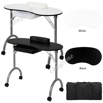 £52.99 • Buy Portable Manicure Nail Table Station Desk Spa Beauty Salon Equipment With Bag