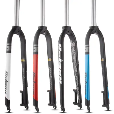 Bike Front Fork Disc Brake Straight Tube 28.6MM Matte Lightweight MTB Bicycle • $69.99