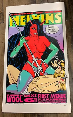 Frank Kozik - 1994 - Melvins Concert Poster W/ Wool @ First Avenue S&N MPLS • $150