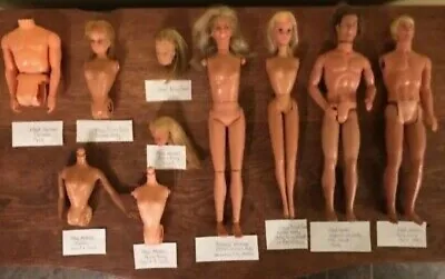 Mattel Vintage Barbie Ken Bionic Woman Dolls Lot For Parts & Repair 1960's 70's • $19.99