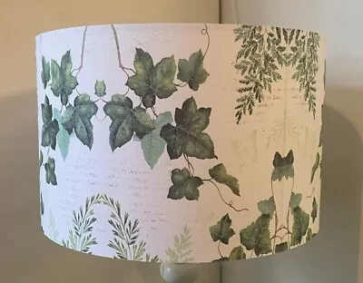 Ivy Scriptlampshade light Shade Folliage Leaves Script Letters Shabby Chic • £18.99