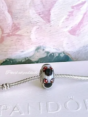 Authentic Pandora Minnie Mouse Icon Murano Charm W/Gift Box Disney • $29.99