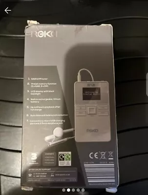 REKA Portable Pocket Personal DAB Digital FM Radio Battery Rechargeable Handheld • £16.99