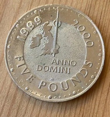 £5 Five Pound Coin 1999-2000 Millenium Anno Domini. • £15