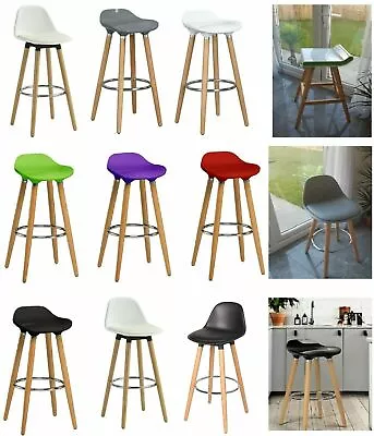 £69.90 • Buy Breakfast Bar Stool Compact Kitchen Padded Stools High Chair Seat Home Office