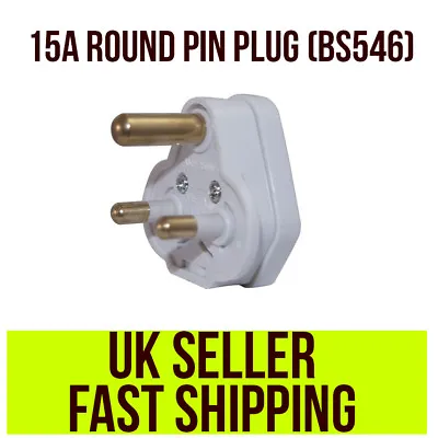 £4.98 • Buy 15A Round Pin Plug | BS546 15 Amp Plug-top (TRIANGLE STYLE SHAPE)