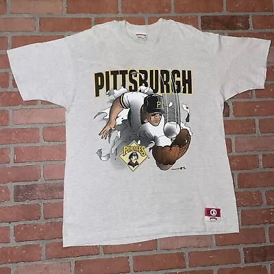 Pittsburgh Pirates Vintage Nutmeg Breakthrough Tee Shirt Mens XL MLB Baseball • $60