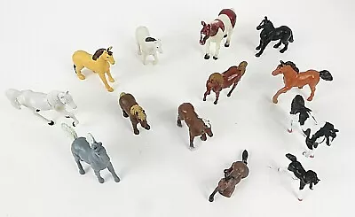 Lot Of 13 Collectible Mini Horses Figures Safari Empire Others Various Breeds • $8.99
