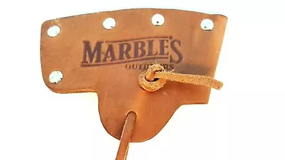  Marbles Axe Hatchet Sheath Brown Leather Small For 3  Blades Protector Case • $11.99