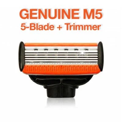 $15.95 • Buy Genuine M5 Razor Blades Shaver Replacement Cartridges 5-Blade + Trimmer