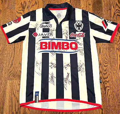 Rayados Monterrey Jersey Atletica Small Mexico Football Soccer SIGNED BY TEAM • $199.99