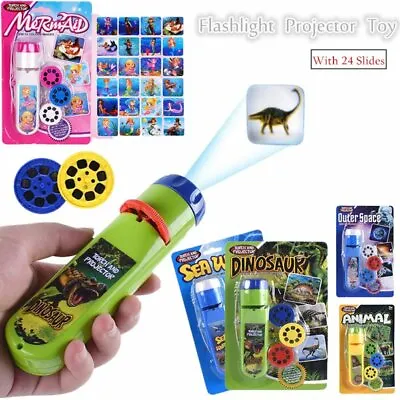 $8.99 • Buy Torch Night Projector Light Eductional Toys For 2-10 Year Old Kids Girl Boy Gift