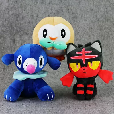 £7.99 • Buy Sun & Moon Litten Rowlet Popplio Sylveon Plush Doll Soft Stuffed Toy Kids Gift