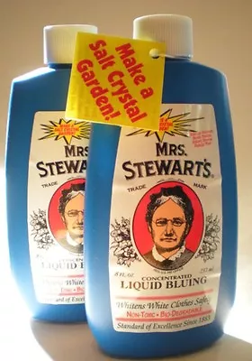 PACK OF 2 BOTTLES - Mrs. Stewart's Concentrated Liquid Bluing - 8 OZ EA • $16.99