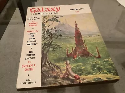 GALAXY SCIENCE FICTION Magazine March  1957 VG Damon Knight • £7.94