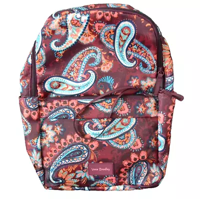 VERA BRADLEY Packable Powered By Totes BACKPACK Paisley Jamboree Maroon NWT 16  • $32