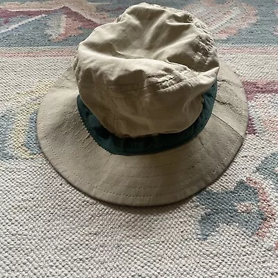 Vintage Beige Gore Tex Bucket Hat Boonie Waterproof Hiking Camping • $25