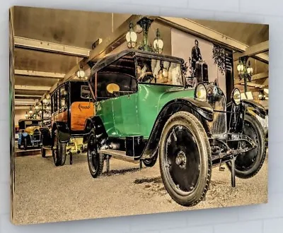 Stunning Vintage Classic Car Canvas Picture Print Wall Art Large • £26.24