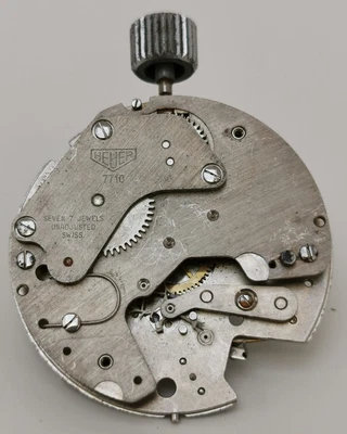 £30 • Buy Vtg 1960s Heuer Cal 7710 Swiss Pocket Watch Chronograph Stopwatch Part Movement